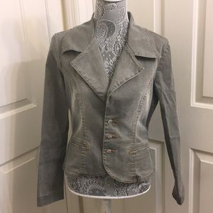 Green/Grey color jeans jacket